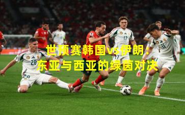世预赛韩国vs伊朗：东亚与西亚的绿茵对决